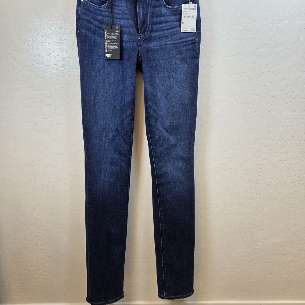 PAIGE NWT Women's Dark Blue Jeans